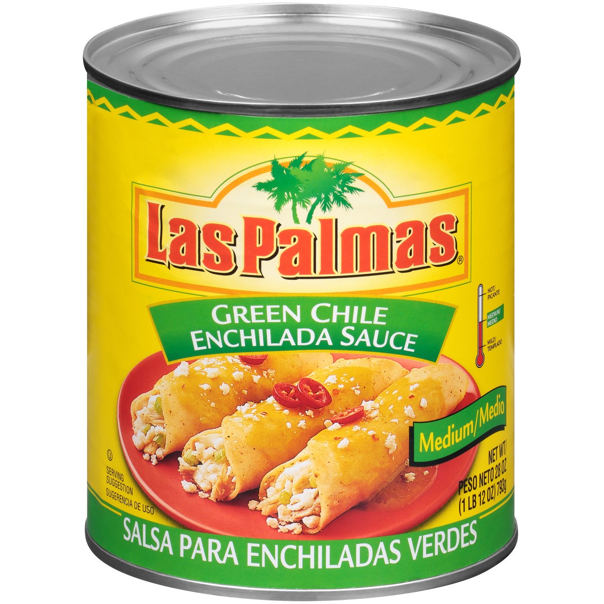 slide 11 of 13, Las Palmas Medium Green Chile Enchilada Sauce, 28 oz, 28 oz