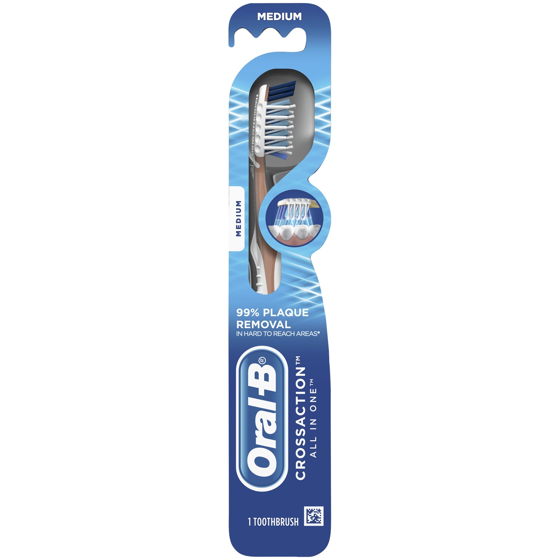 slide 1 of 1, Oral-B Pro-Health All-in-One Manual Toothbrush, Medium, 1 ct