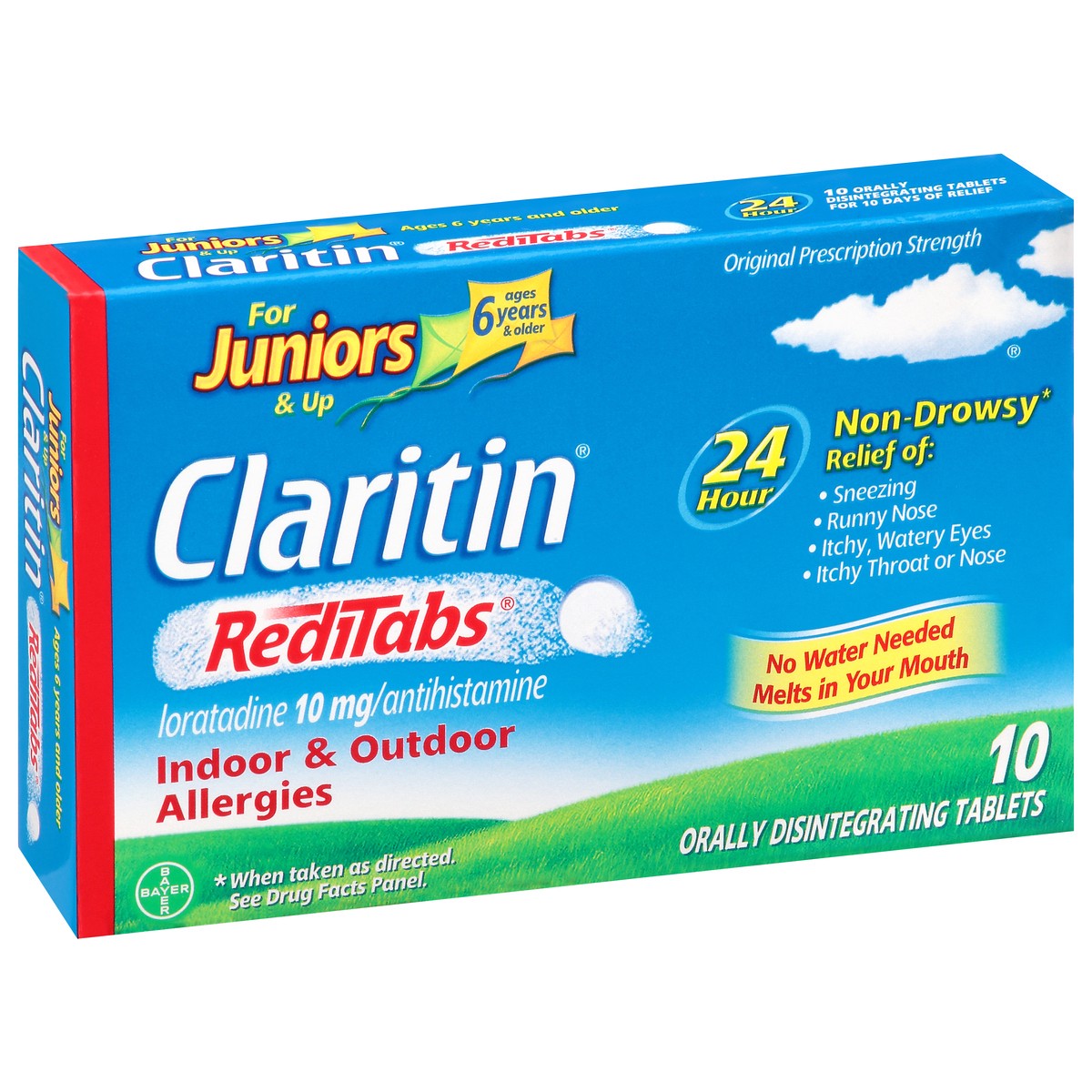 slide 2 of 9, Claritin Reditabs Tabs 6/Up Alrgy Relief, 10 ct