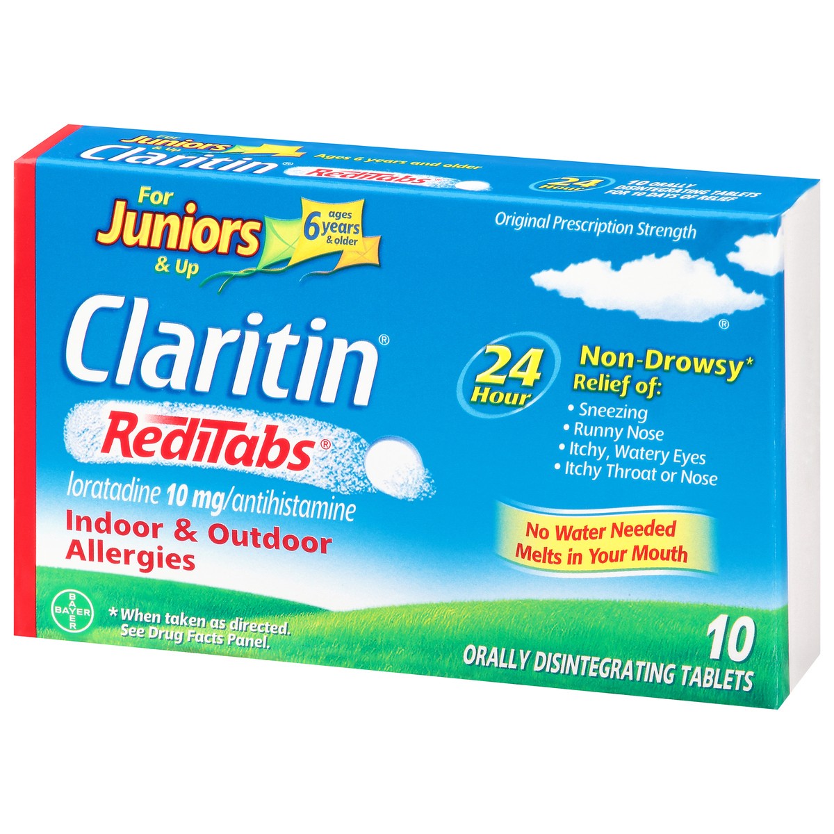 slide 3 of 9, Claritin Reditabs Tabs 6/Up Alrgy Relief, 10 ct