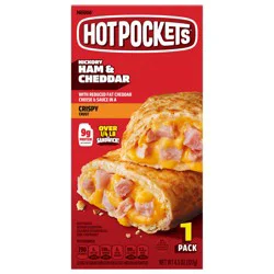 Hot Pockets Hickory Ham and Cheddar, Air Fryer Snacks, Frozen Sandwiches