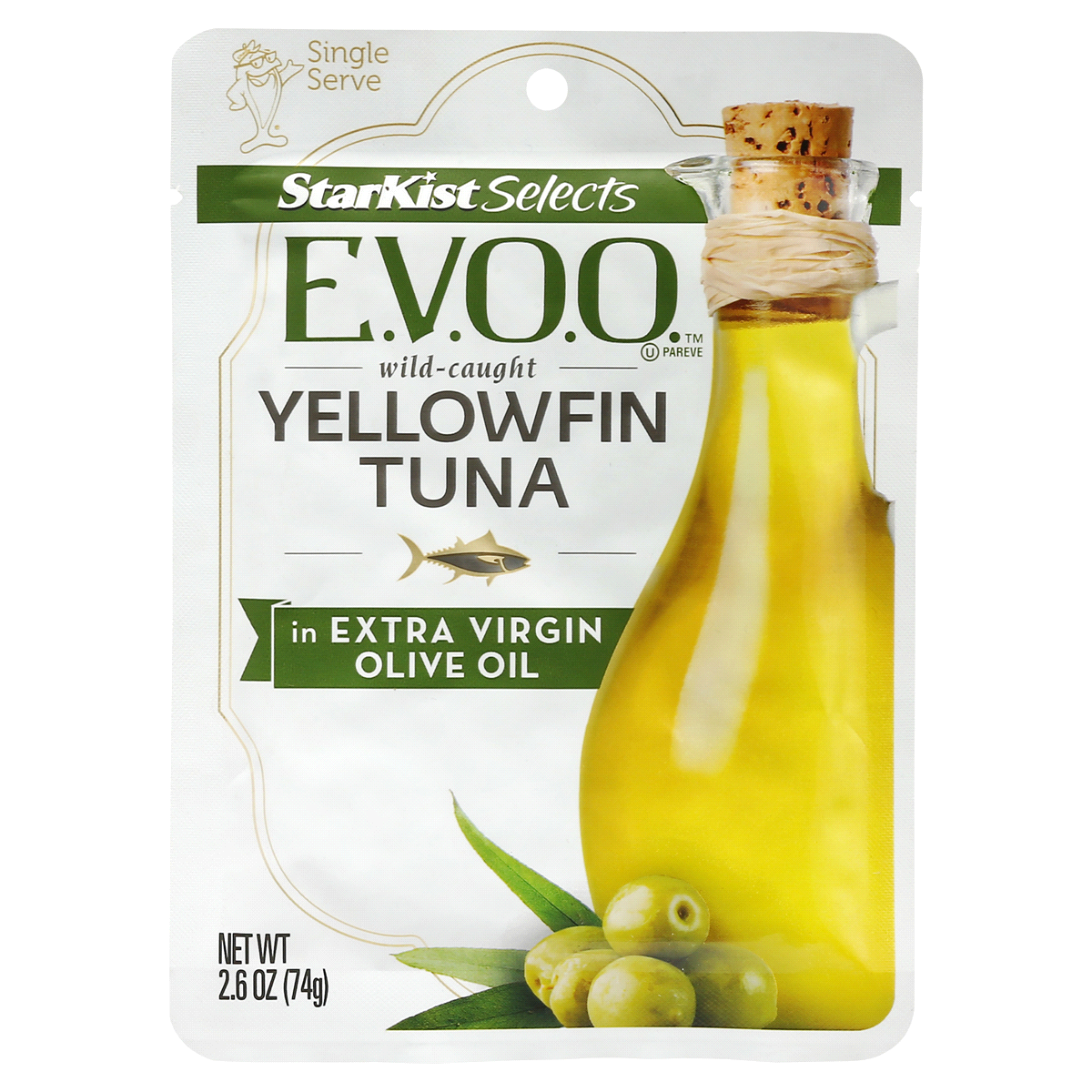 slide 1 of 5, StarKist E.V.O.O. Wild Yellowfin Tuna in Extra Virgin Olive Oil 2.6 oz, 2.6 oz