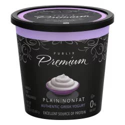 Publix Premium Nonfat Plain Greek Yogurt - 24 oz