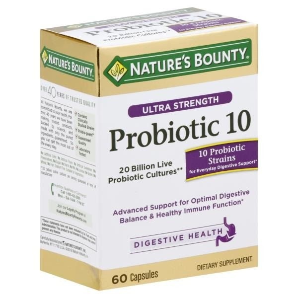 slide 1 of 6, Nature's Bounty Natures Bounty Ultra Strength Capsules Probiotic 10 - 60 Count, 60 ct