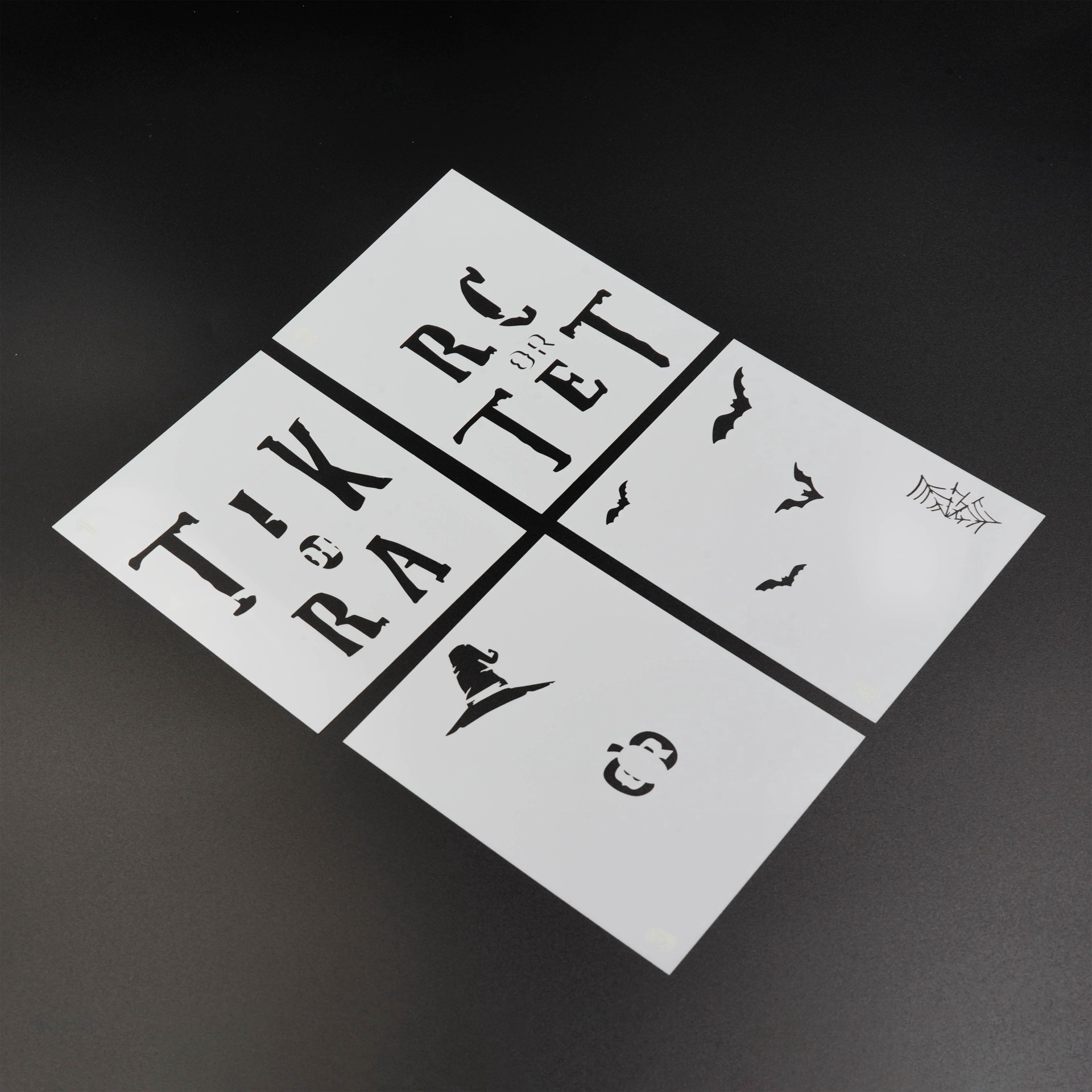 slide 3 of 3, Trick-Or-Treat Layering Stencil Set By Recollections, 4 in x 5 in