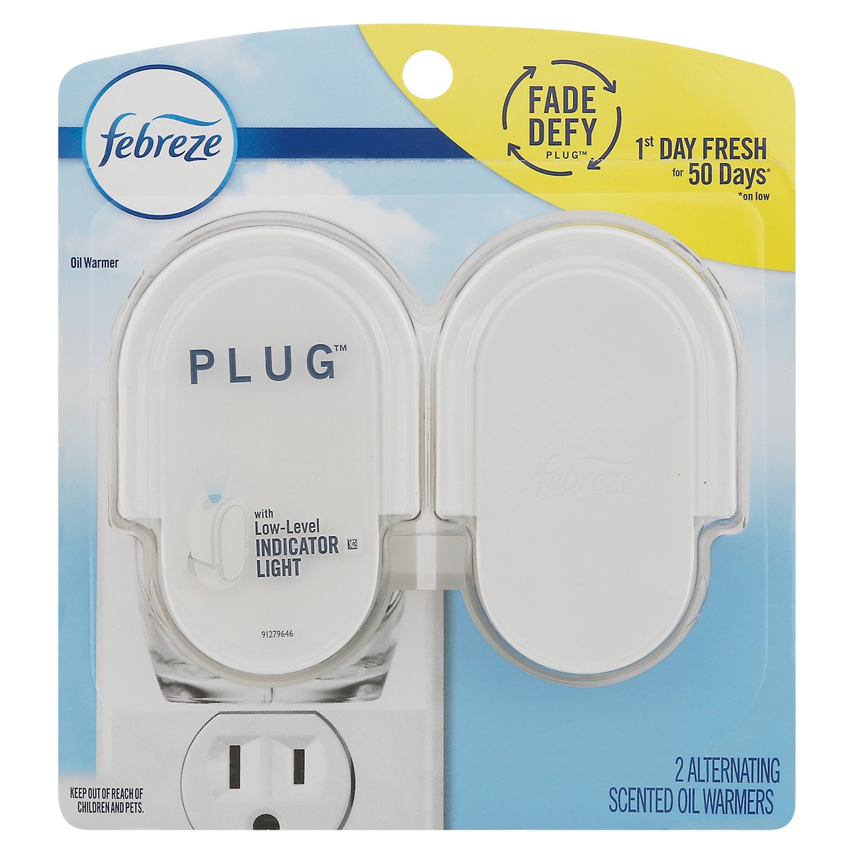 slide 1 of 9, Febreze Plug Scented Oil Warmer, 2 ct