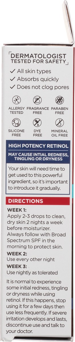 slide 9 of 13, Revitalift Derm Intensives Fragrance Free Night Serum with Pure Retinol 1.0 fl oz, 1 oz