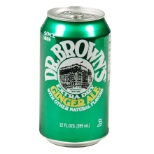 slide 1 of 1, Dr. Brown's Ginger Ale Soft Drink - 24 ct, 24 ct