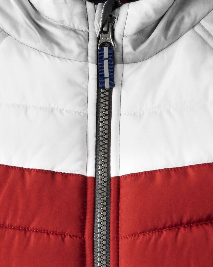 slide 3 of 5, Oshkosh Toddler Boy 2-Piece Color Block Hooded Snowsuit Jacket & Bib Set Multi 4T, 2 pc