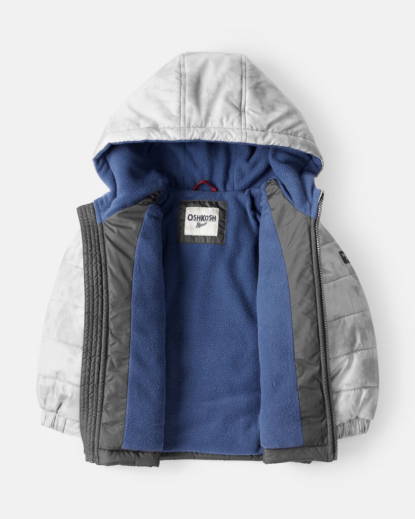 slide 4 of 5, Oshkosh Toddler Boy 2-Piece Color Block Hooded Snowsuit Jacket & Bib Set Multi 4T, 2 pc