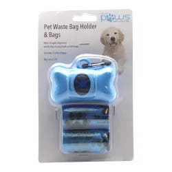 Blue Paws Pet Waste Holder & Bags - 2Pk