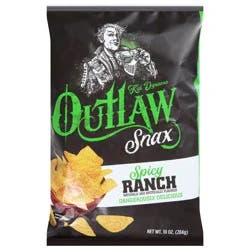 Outlaw Snax Spicy Ranch Chips 10 oz