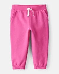 Carter's Carters Baby Girl DayDream Fleece Drawstring Joggers - Pink Fuchsia 24M