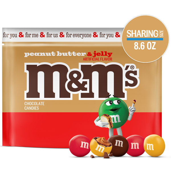 slide 1 of 1, M&m's Peanut Butter And Jelly Stand Up Pouch - 8.6 Oz, 8.6 oz