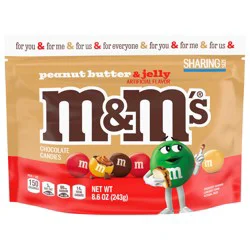 M&M''S M&M’S Peanut Butter & Jelly Candy, Sharing Size, 8.6 Oz Resealable Bulk Bag