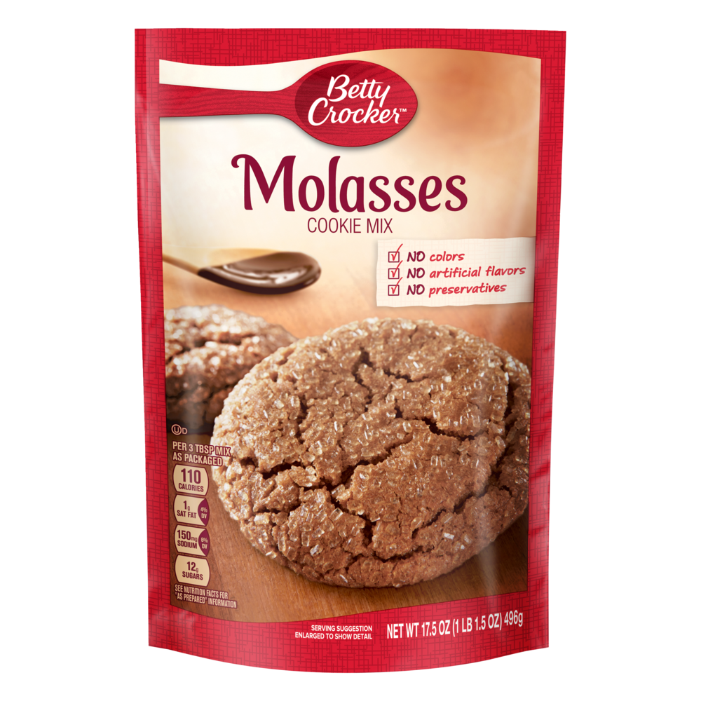 slide 1 of 1, Betty Crocker Molasses Cookie Mix, 17.5 oz