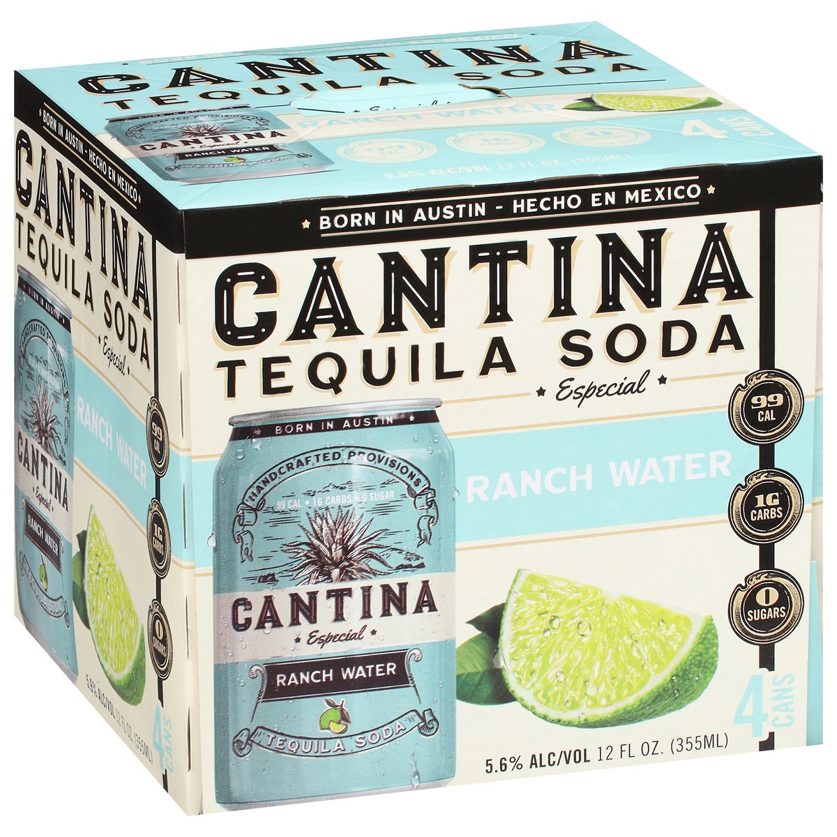 slide 5 of 9, Cantina Ranch Water Teq Soda - 4 ct; 12 fl oz, 1 ct
