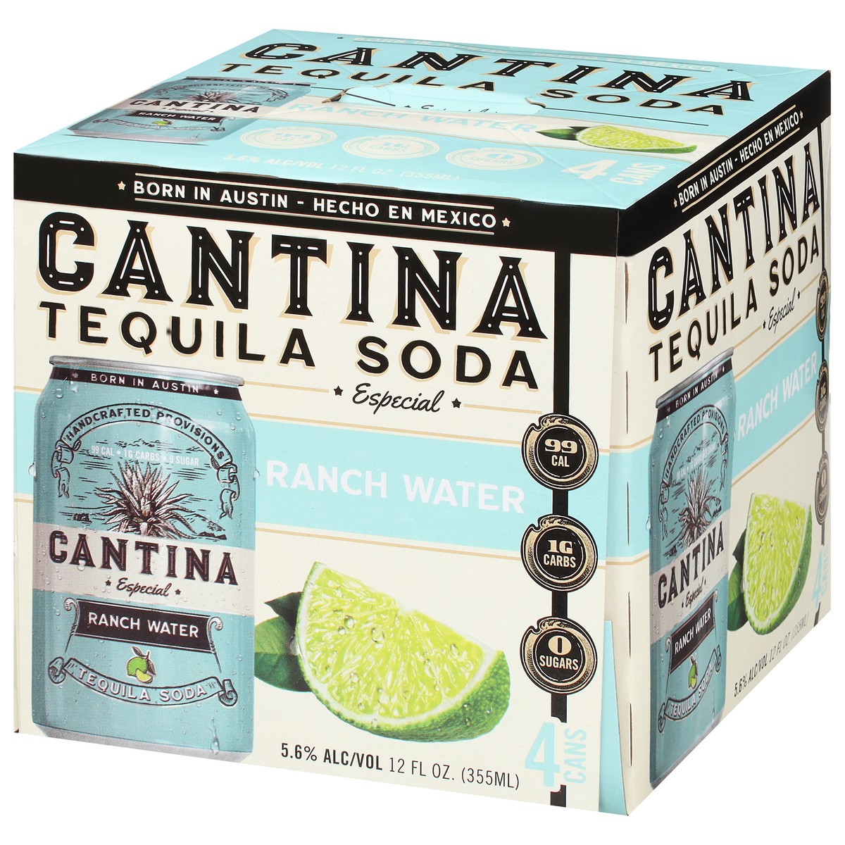 slide 7 of 9, Cantina Ranch Water Teq Soda - 4 ct; 12 fl oz, 1 ct
