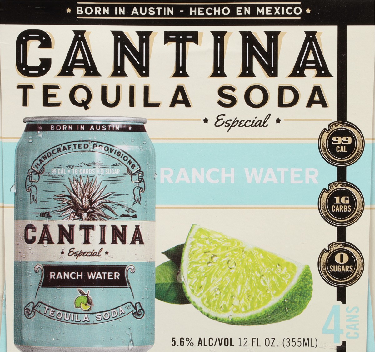 slide 9 of 9, Cantina Ranch Water Teq Soda - 4 ct; 12 fl oz, 1 ct