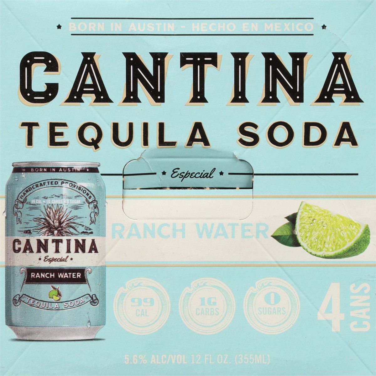 slide 6 of 9, Cantina Ranch Water Teq Soda - 4 ct; 12 fl oz, 1 ct