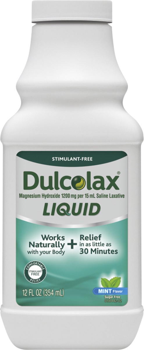 slide 2 of 5, Dulcolax Mint Laxative Liquid, 12 oz