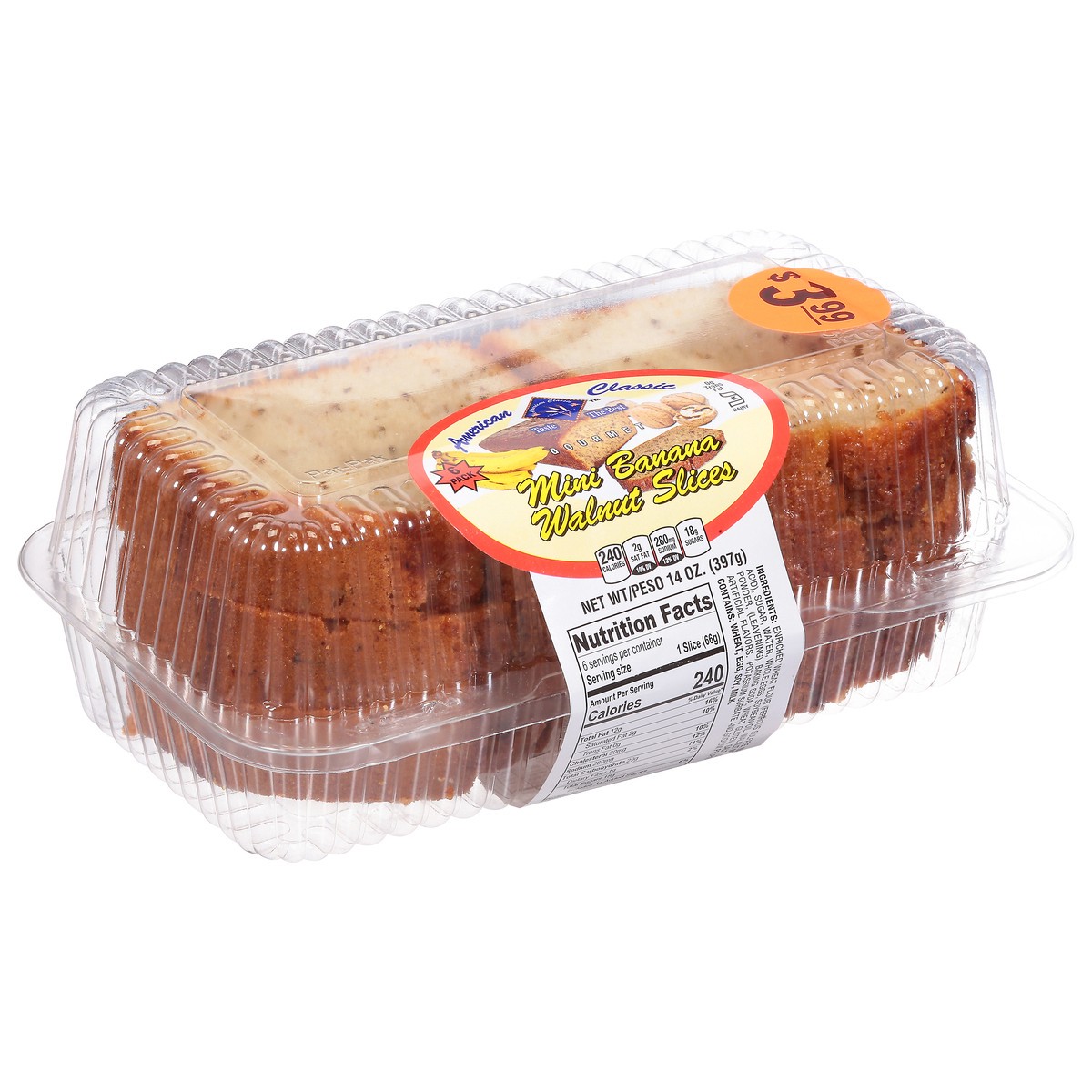 slide 2 of 9, American Classic Banana Pound Slices, 14 oz