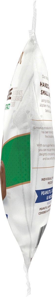 slide 5 of 7, RUSSELL STOVER Sugar Free Peanut, Caramel & Nougat Covered in Chocolate Candy, 3 oz. bag (˜ 5 pieces), 3 oz
