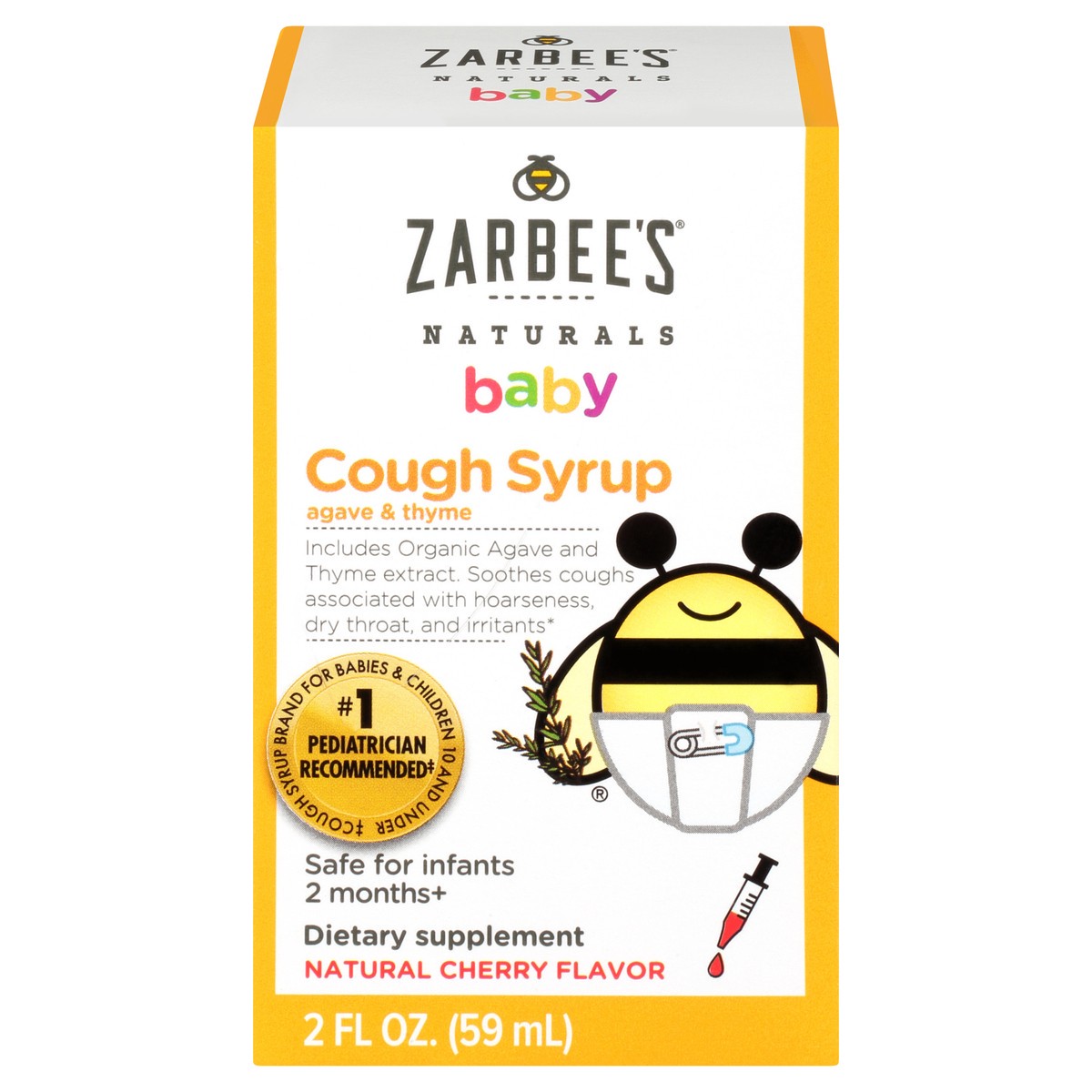 slide 1 of 9, Zarbee's Naturals Cough Syrup, 2 fl oz