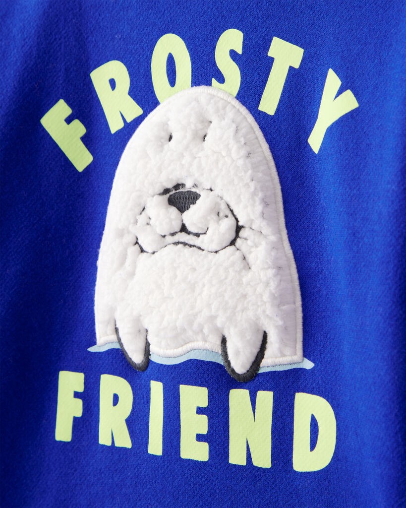 slide 2 of 3, Carter's Toddler Boy Seal Pullover Sweatshirt - Blue Sapphire 4T, 1 ct