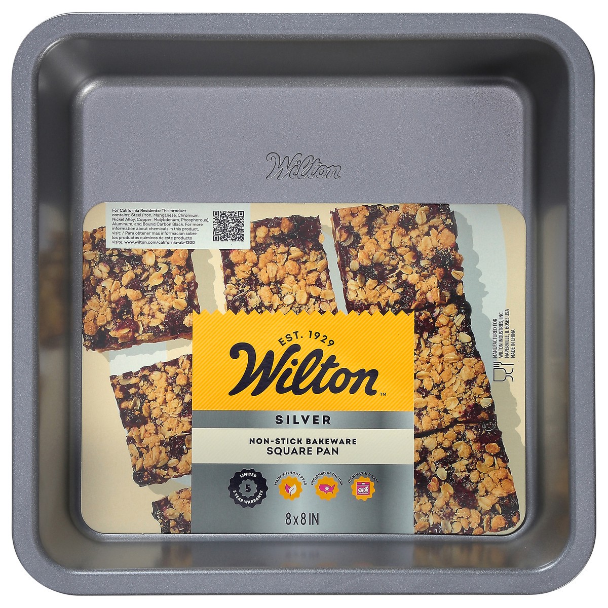 slide 7 of 12, Wilton Silver Square Pan 1 Each, 1 ct