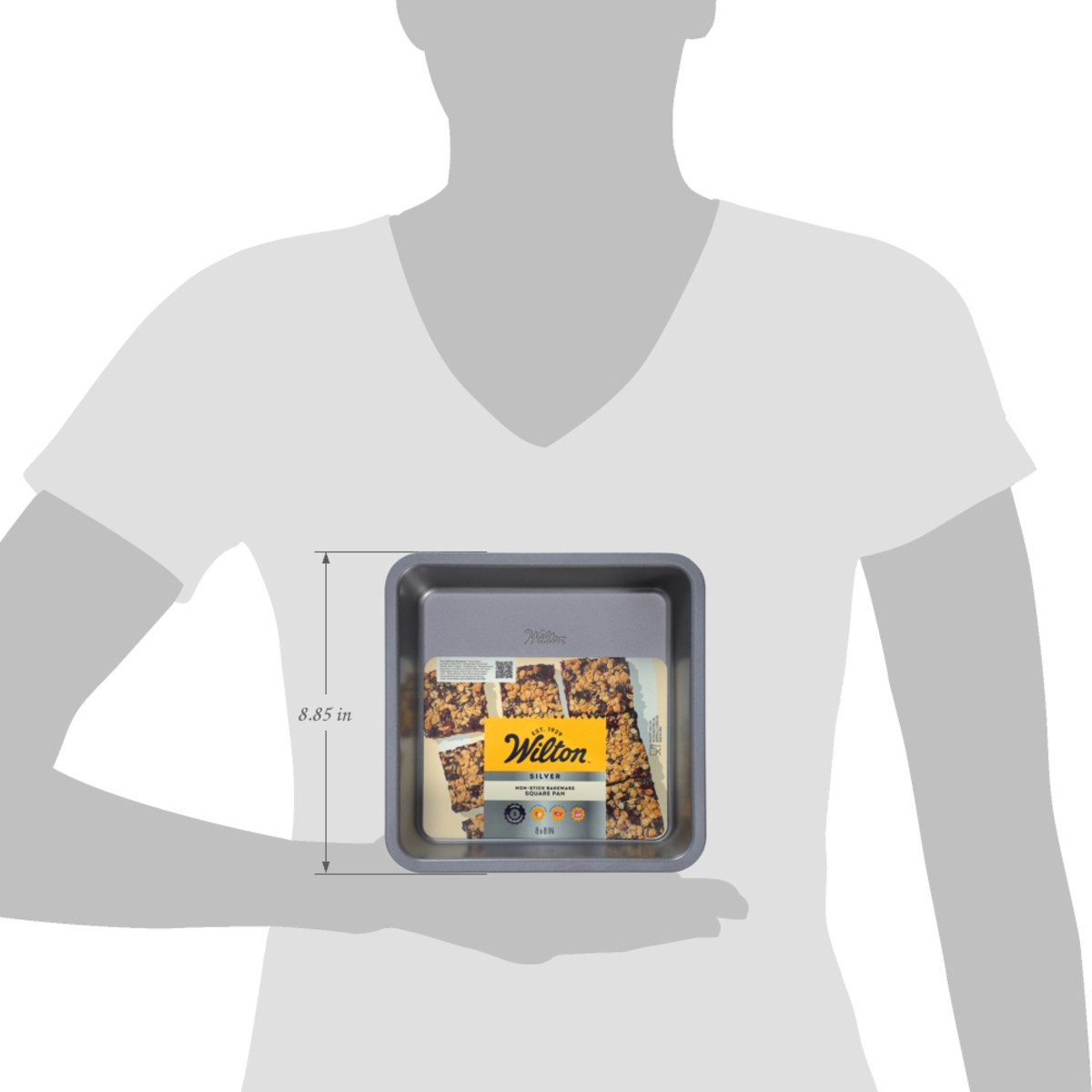 slide 10 of 12, Wilton Silver Square Pan 1 Each, 1 ct