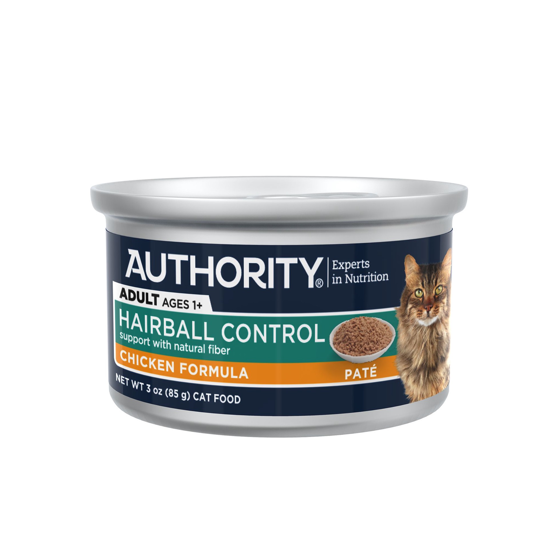 slide 1 of 1, Authority Hairball Control Adult Wet Cat Food - Chicken Pate 3oz, 3 oz