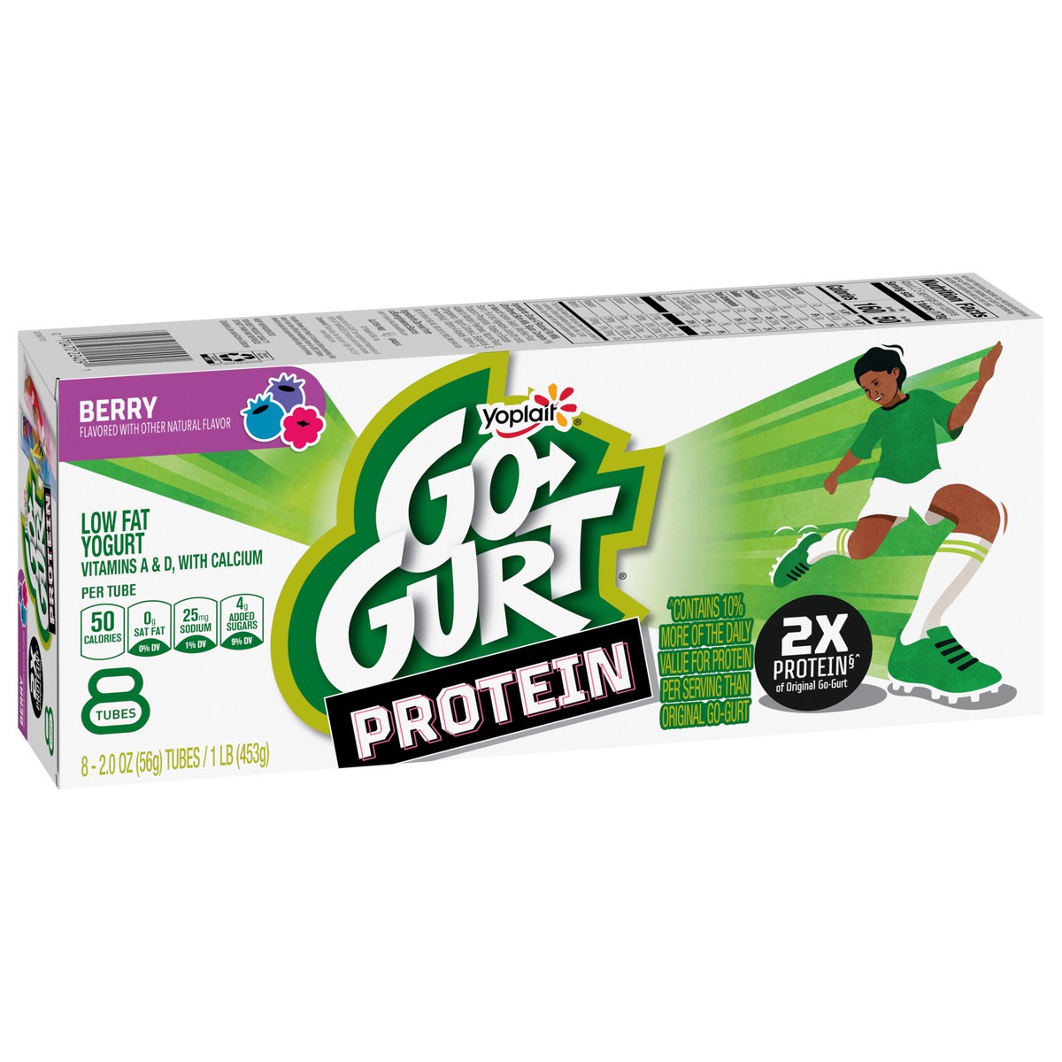 slide 4 of 15, Go-gurt Protein Berry Yogurt Tubes 8 Count - 16 OZ, 16 oz