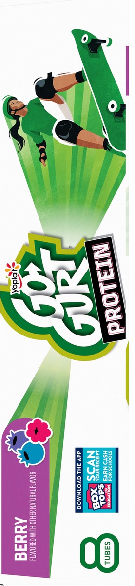slide 2 of 15, Go-gurt Protein Berry Yogurt Tubes 8 Count - 16 OZ, 16 oz