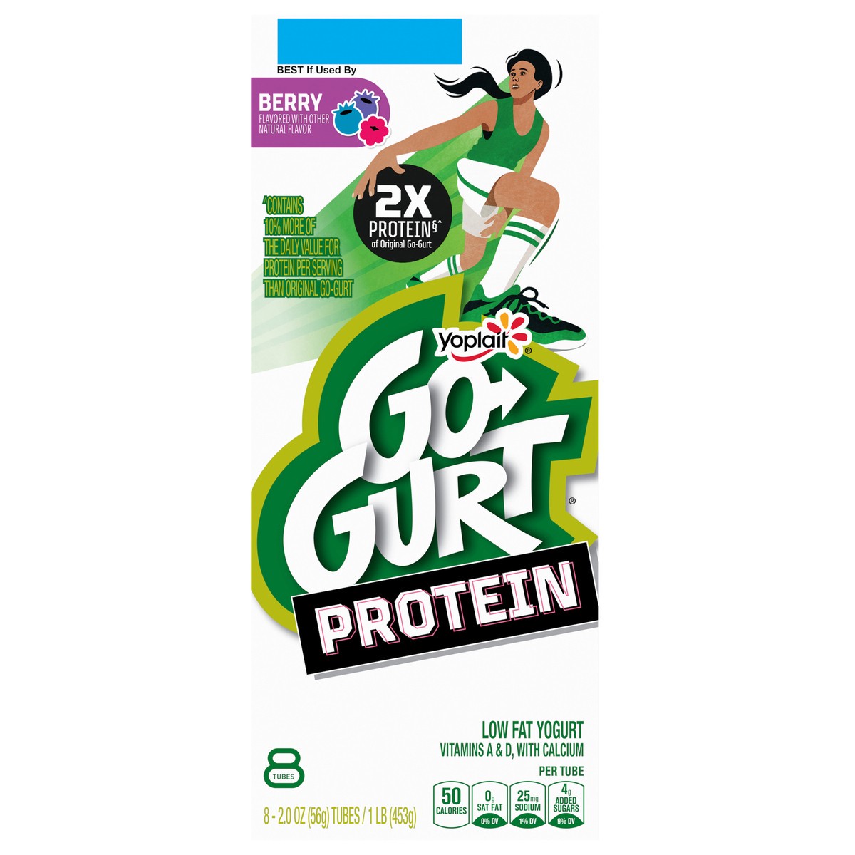 slide 12 of 15, Go-gurt Protein Berry Yogurt Tubes 8 Count - 16 OZ, 16 oz
