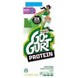 Go-gurt Protein Berry Yogurt Tubes 8 Count - 16 OZ