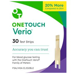 OneTouch Verio Strips 30 ct