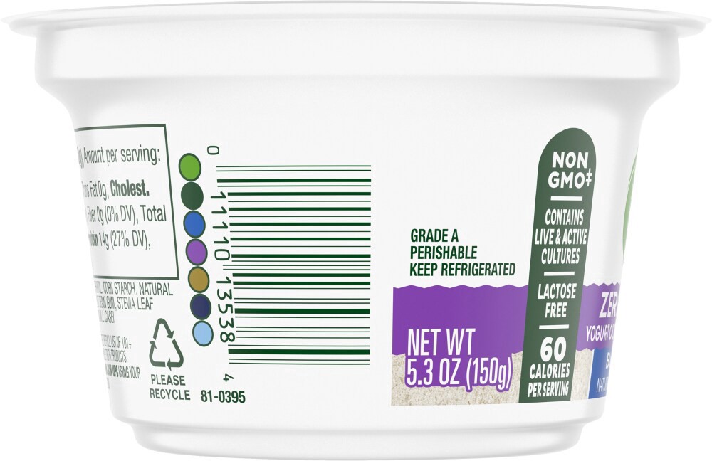 slide 4 of 4, Simple Truth Blueberry Zero Sugar Yogurt Cup, 5.3 oz