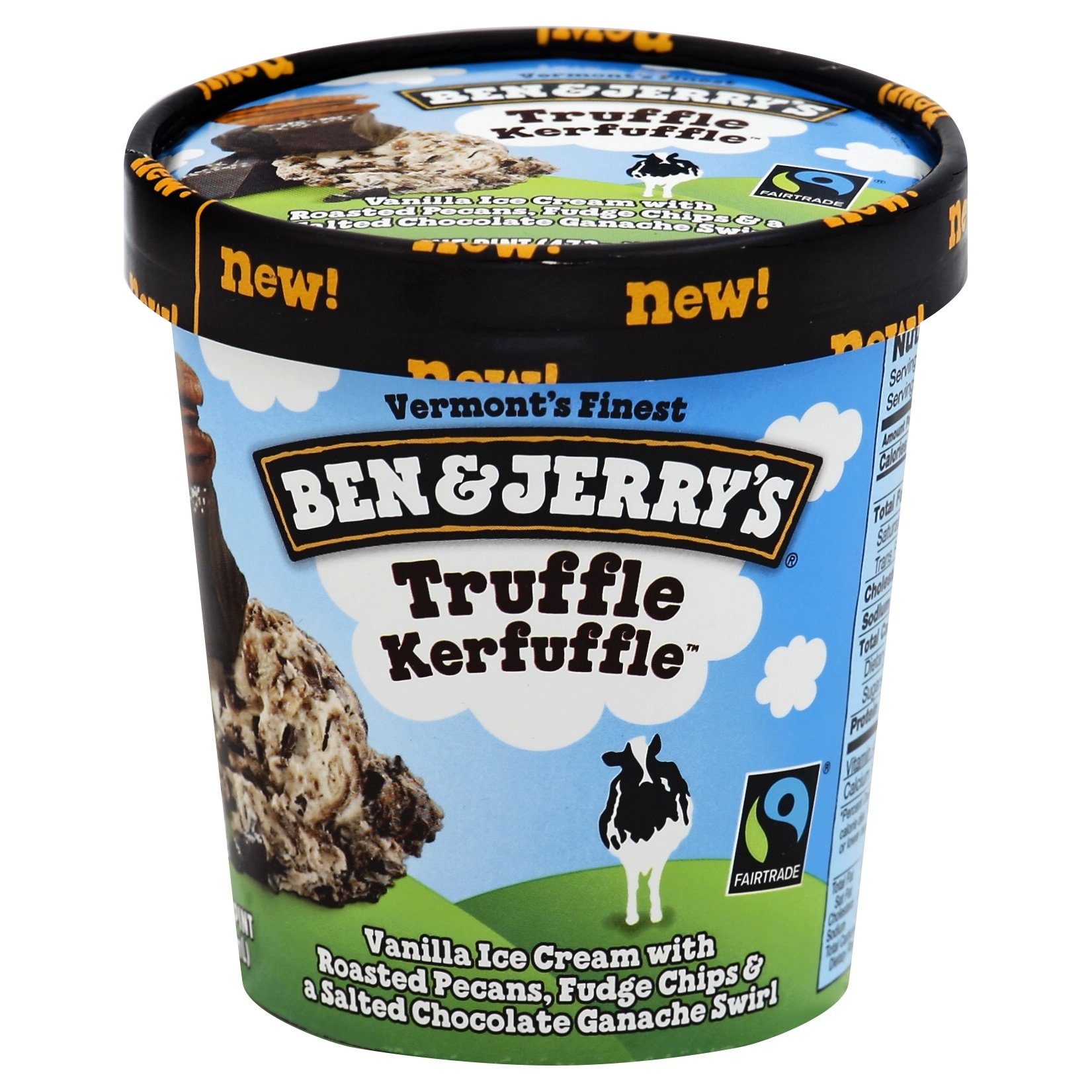 slide 1 of 4, Ben & Jerry's Truffle Kerfuffle, 16 fl oz