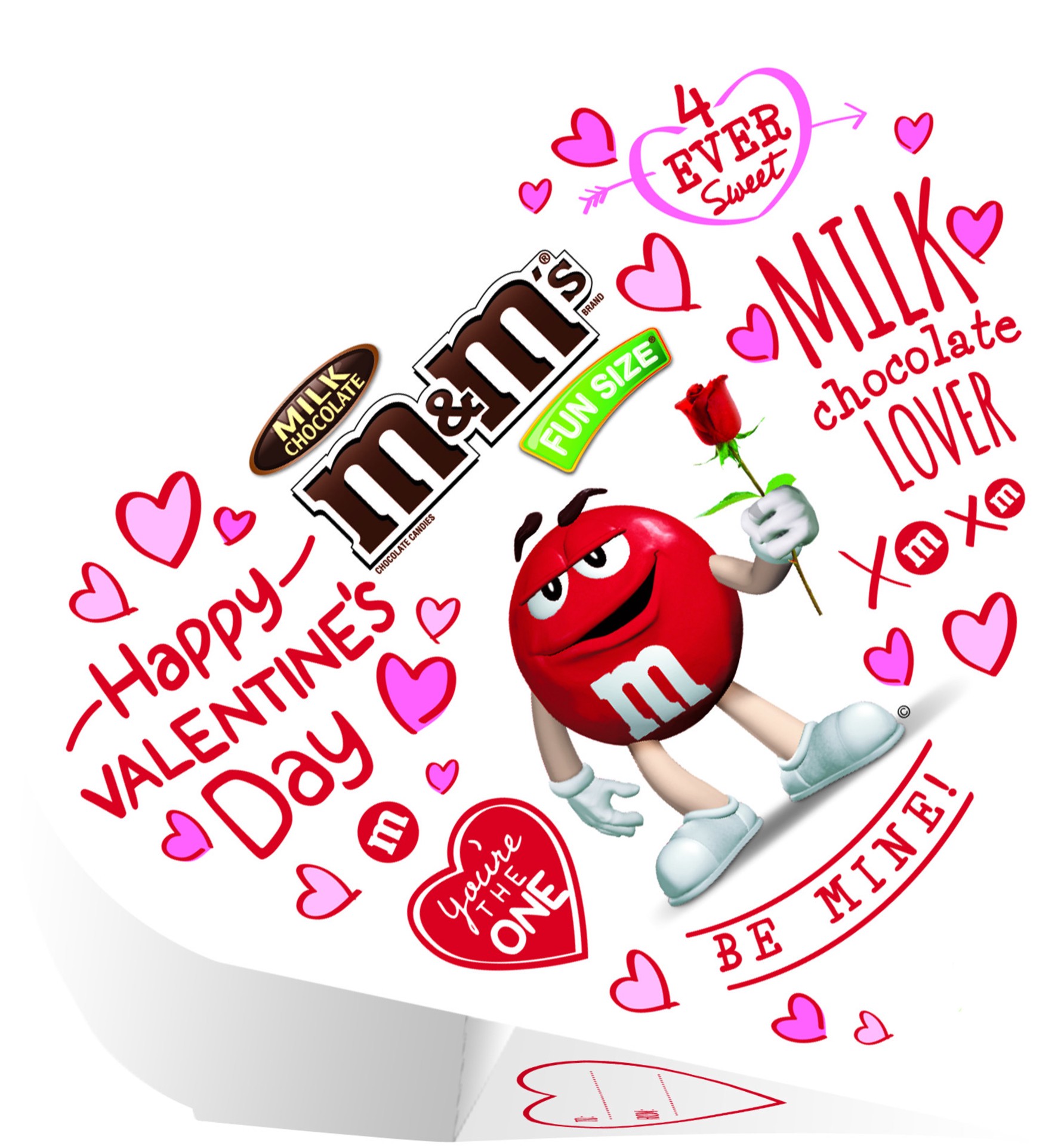 slide 1 of 3, M&M'S Valentine's Milk Chocolate Candy Exchange Heart Box, 3.7 oz, 3.7 oz