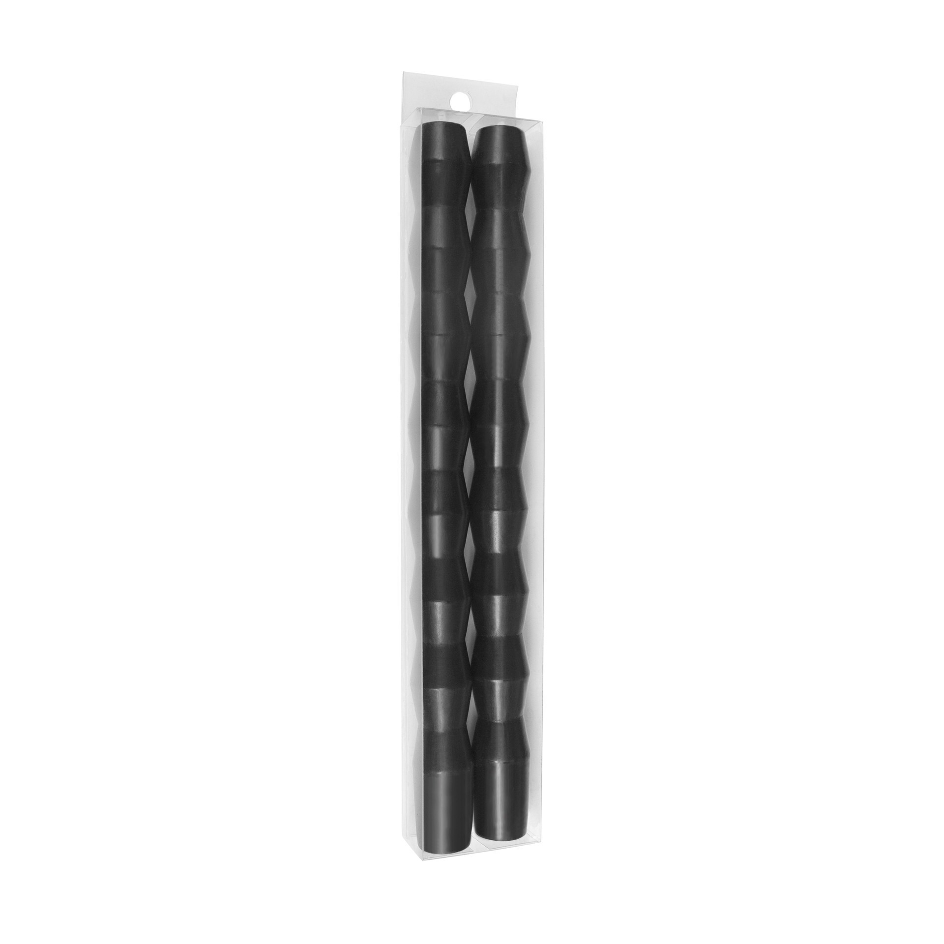 slide 2 of 3, 10" Black Column Taper Candles, 2ct. By Ashland, 2 ct