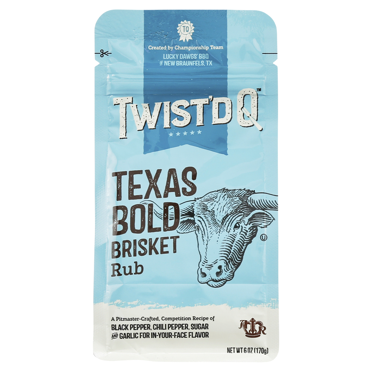 slide 1 of 1, Twist'd Q Texas Bold Brisket Rub, 6 oz