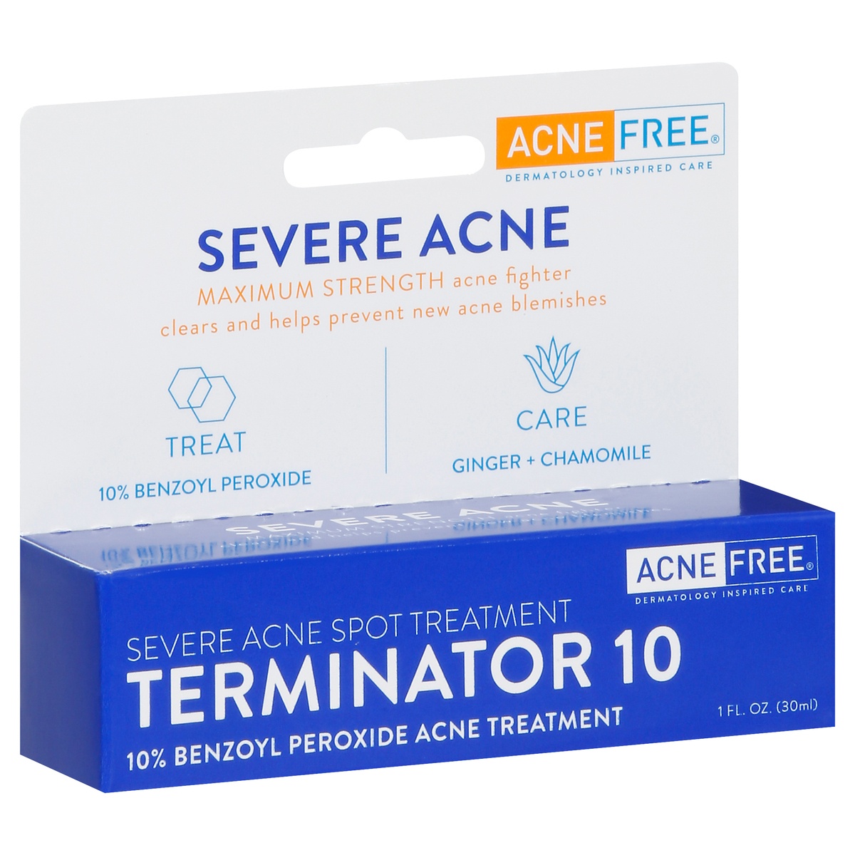slide 1 of 1, AcneFree Terminator 10 Maximum Strength Severe Acne Spot Treatment 1 fl oz, 1 fl oz