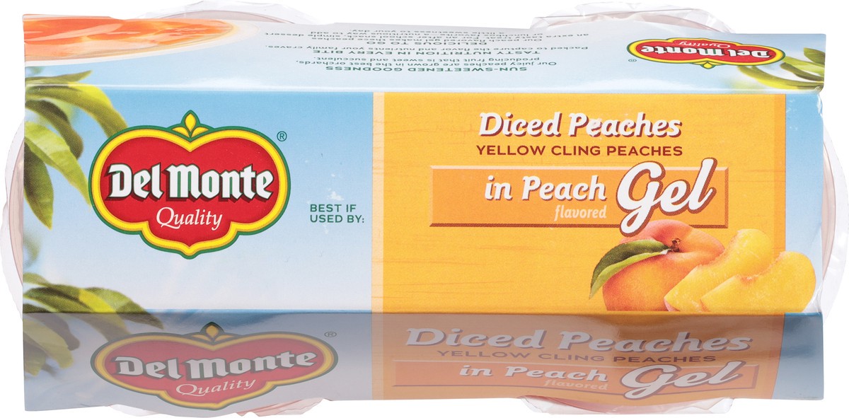 slide 5 of 9, Del Monte Fruit To Go Peaches In Gel, 4 ct