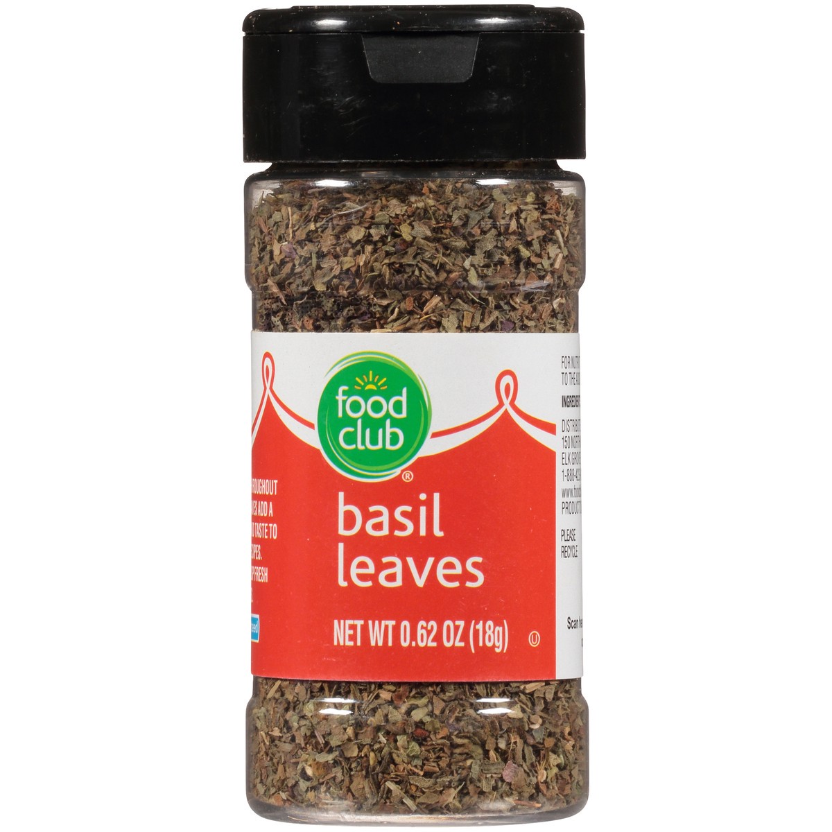 slide 2 of 9, Food Club Basil Leaves 0.62 oz, 0.62 oz
