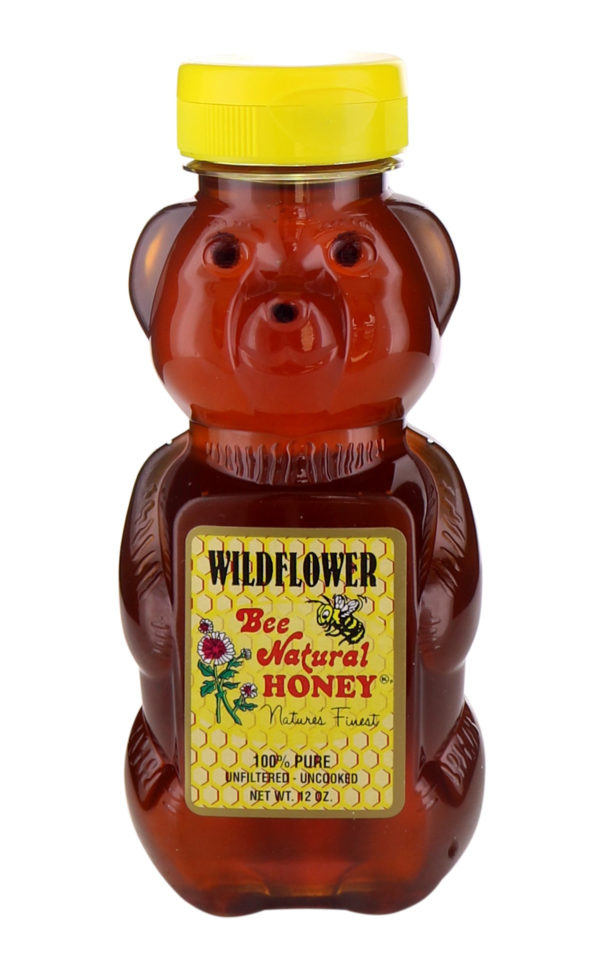 slide 1 of 1, Bee Natural Honey Bee Natural Nature's Finest Wildflower Honey, 12 oz