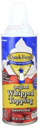 Dutch Farms Dutch Farm Aersol Whip Cream