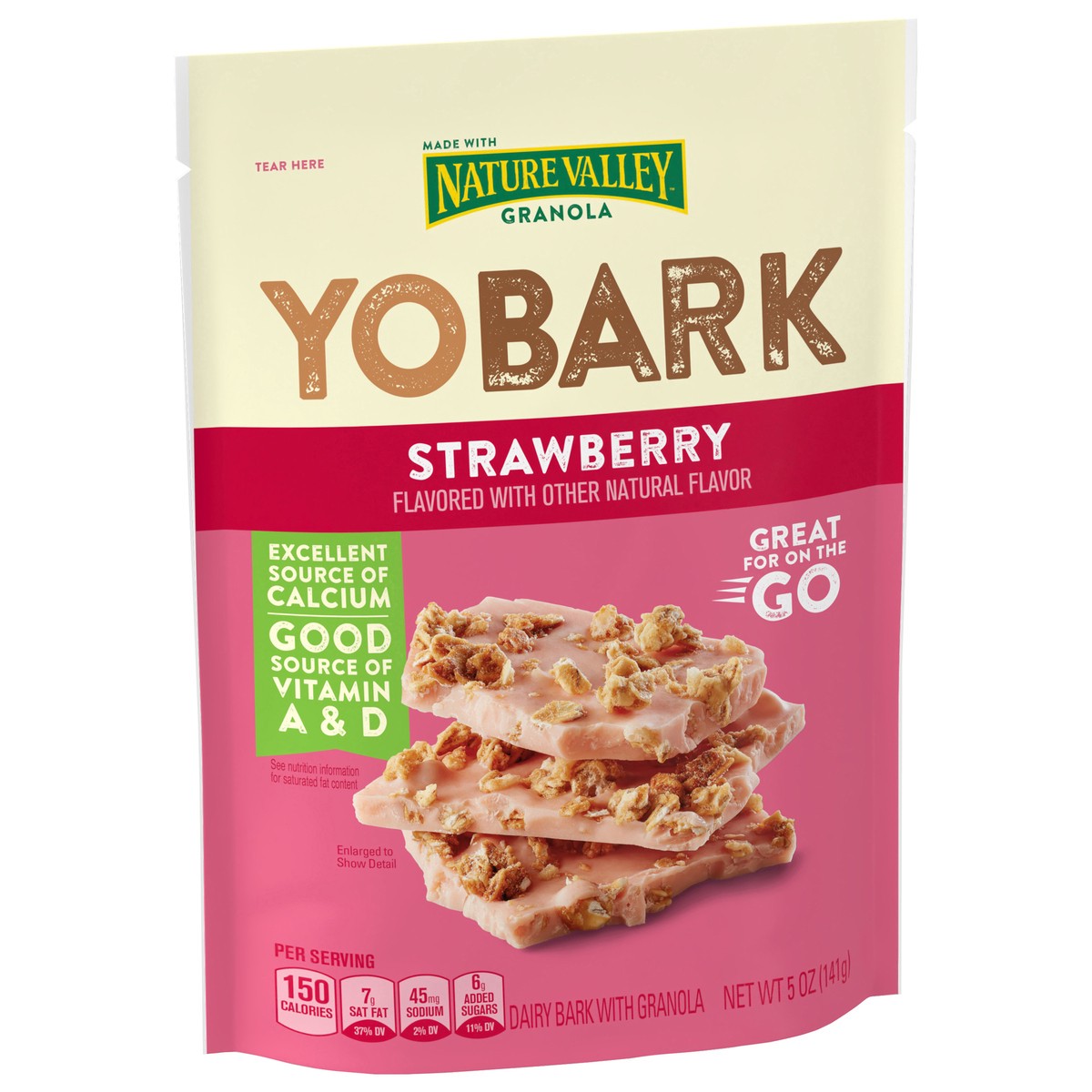 slide 13 of 13, Yobark Strawberry Dairy Bark With Granola - 5 OZ, 5 oz
