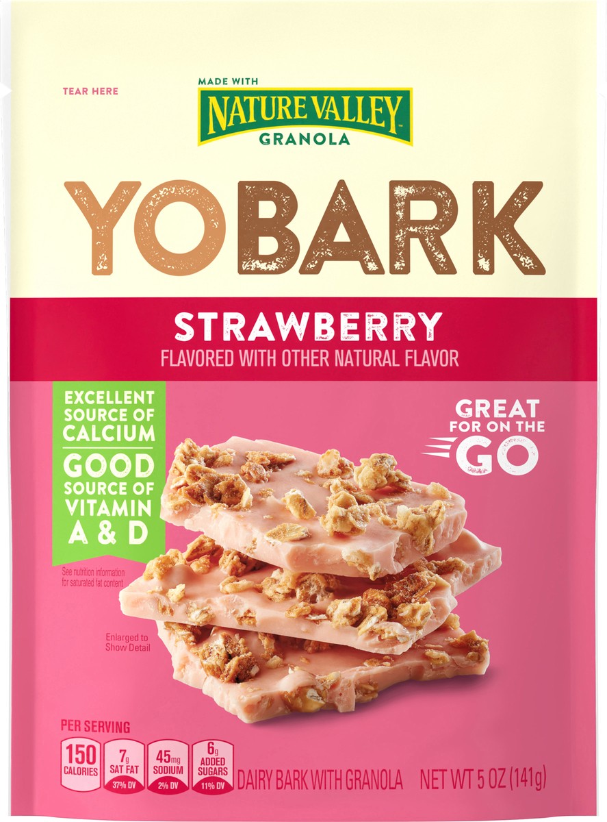 slide 10 of 13, Yobark Strawberry Dairy Bark With Granola - 5 OZ, 5 oz
