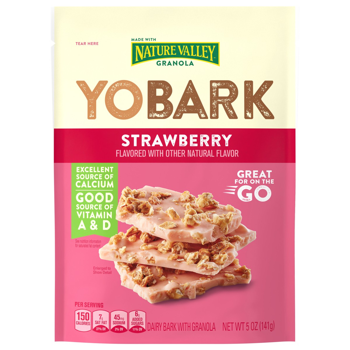 slide 1 of 13, Yobark Strawberry Dairy Bark With Granola - 5 OZ, 5 oz